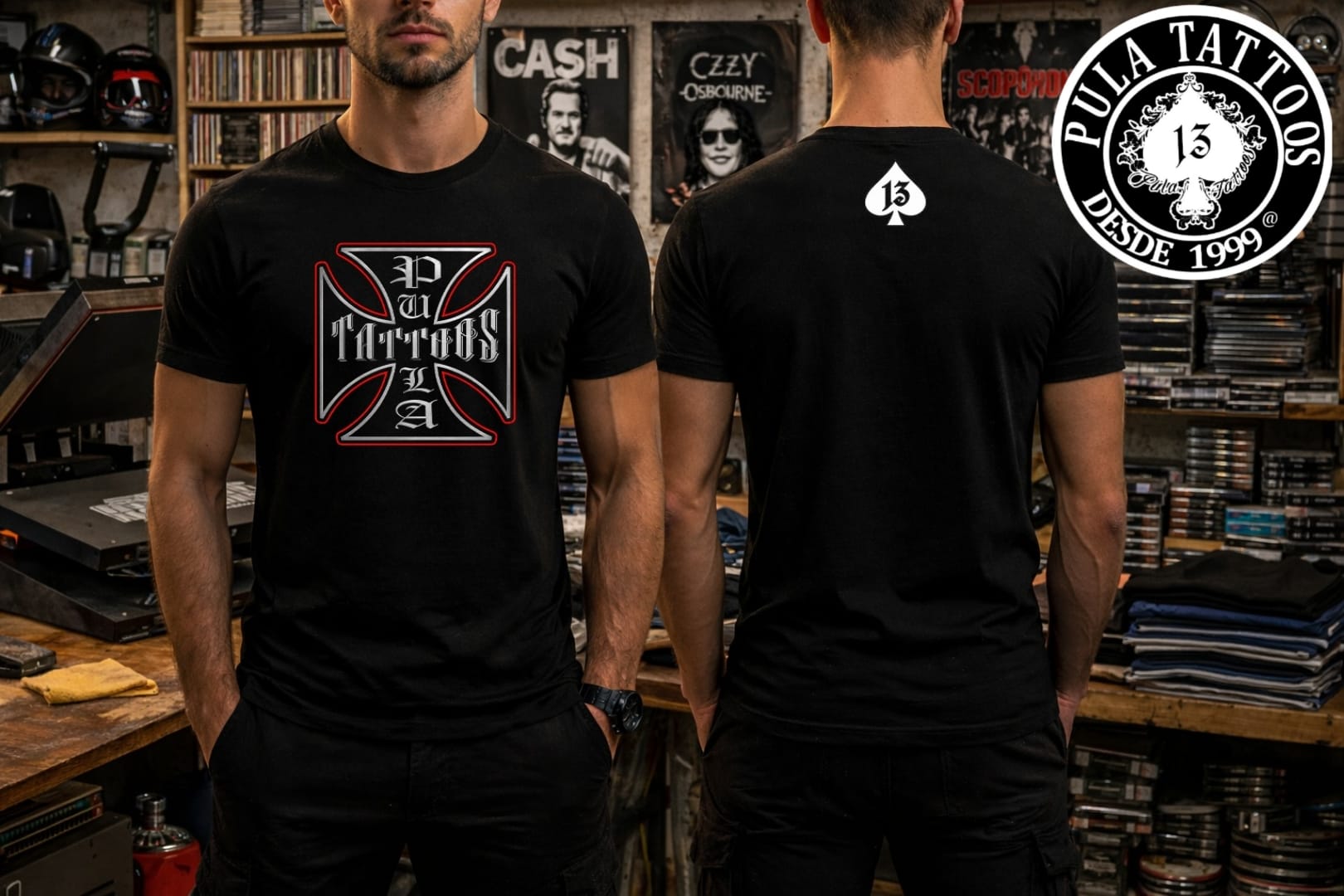 T-shirt Oficial Pula Tattoos